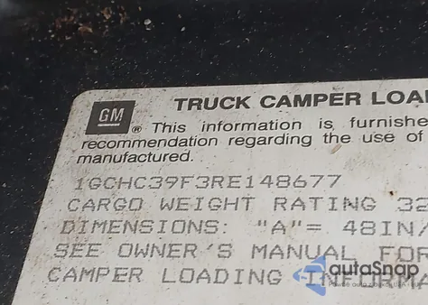 1994 Chevrolet Gmt-400 C3500 from USA, damaged, VIN 1GCHC39F3RE148677